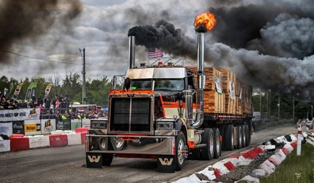 Semi-truck Sled-Pulling Transmissions for Heavy Loads